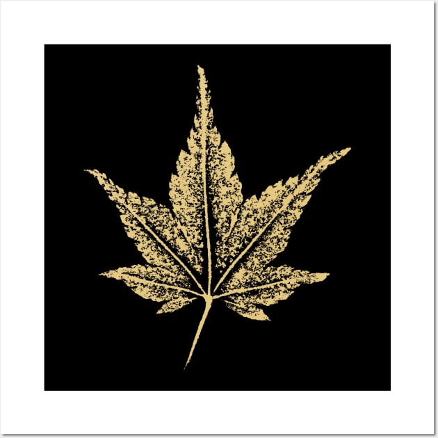 Maple (Japanese) - Leaf Imprint Wall Art by Nikokosmos